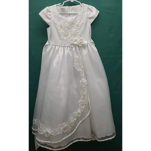 KID Connection  First Communion Flower Girl‎ Princess Dress sz 4 Made in USA - Picture 1 of 16